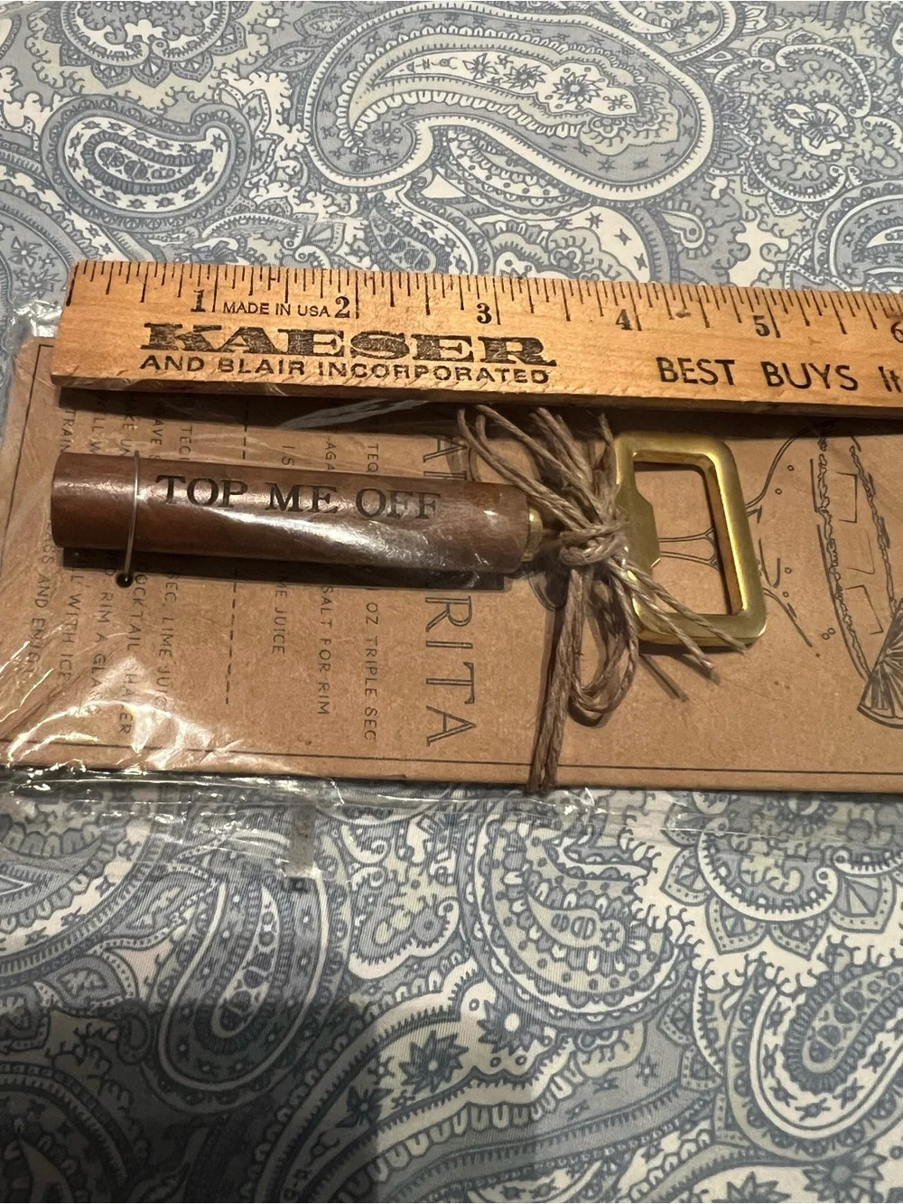 Mud Pie Stone Mountain Margarita Opener Set, new in package